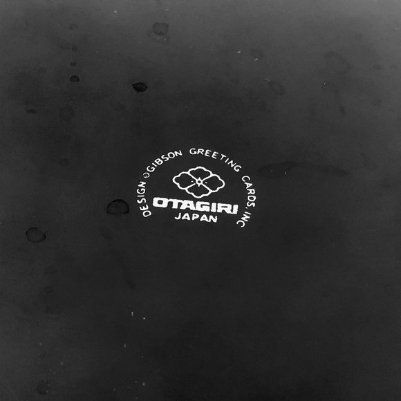 OTAGIRI Japan Vintage Lacquerware Serving Tray Quail Bird Black Brown Gold - Picture 6 of 9